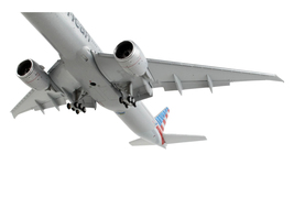 Boeing 777-300ER Commercial Aircraft with Flaps Down &quot;American Airlines&quot; Silver  - $86.95