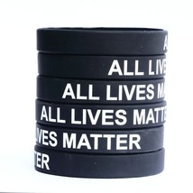 25 All Lives Matter Silicone Wristbands - £21.27 GBP