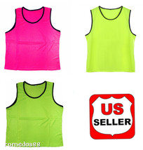 12 Pack Soccer Team Sports Trainning Vest Jersey Youth - £19.42 GBP