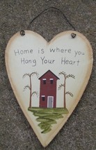  WD1364 - Hang your Heart  Wood Sign  - £1.55 GBP