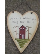  WD1364 - Hang your Heart  Wood Sign  - $1.95