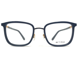 Etro Eyeglasses Frames ET2103 412 Navy Blue Yellow Square Full Rim 52-20-140 - £58.20 GBP