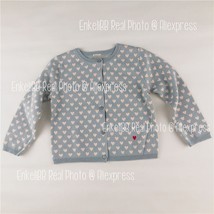 EnkeliBB BT Kids Girls Heart pattern Knit Jackets  Girls Sweet Cardigans For Fal - £85.48 GBP