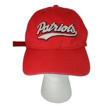 Vintage New England Patriots LOGO Reebok NFL Red Snap-back Hat / Cap - £39.68 GBP