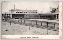 Scranton PA Laurel Line Terminal Pennsylvania Udb Postcard U29 - £15.92 GBP