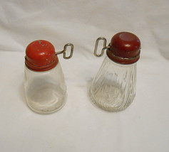 2 Vintage Turn Key Glass Nut Grinders Choppers    one is a Federal House... - $19.99