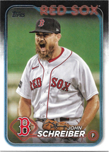 John Schreiber 2024 Topps #426 Boston Red Sox Baseball Card - £0.48 GBP