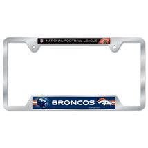 Lot of 2 Wincraft  NFL Denver Broncos Metal License Plate Frame New - £32.72 GBP