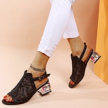 Rhinestone High heel Shoes Women&#39;s Summer Style Sandals 2021 5CM PUMPS Fashion B - £37.27 GBP