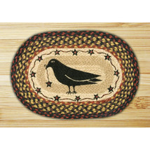 Capitol Importing Crow &amp; Star - 10 in. x 15 in. Hand Printed Oval Swatch - $25.58