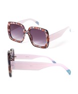 Floral Tip on Bold Frame Fashion Sunglasses  W/Soft Cover  UVA UVB Exclu... - £14.81 GBP