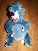 Disney Store The Jungle Book Baloo Blue Plush Bear 12&quot; Stuffed Animal EUC - $24.00