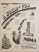 1945 Print Ad Noma Electric Corporation NY Toys Train,Hickory Dickory Dock - £10.80 GBP