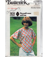 Butterick 4237 Vintage 1970s Side Ties Pullover Top SEW &amp; GO Medium Cut - £3.14 GBP