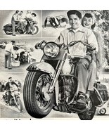 Harley Davidson Hydra Glide Advertisement 1951 Motorcycle Lots Of Fun LG... - $54.32 CAD