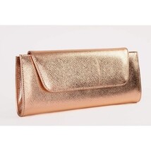 The Ege Rose Gold Leather Clutch image 4