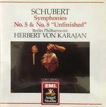 Herbert von Karajan : Schubert symphonies No. 5 No. 8 CD Pre-Owned - £11.95 GBP