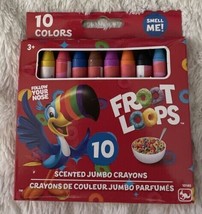 *New*  10 Pack Fruity Loops Cereal Tucan Sam Scented  jumbo Crayons School - £3.98 GBP