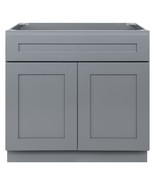 36" Bathroom Vanity Sink Base Cabinet Colonial Gray by LessCare - $372.24