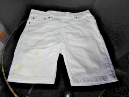 Levis 511 Slim Shorts Mens 31&quot;  White  Denim Stretch Jean Summer Bermuda - $995.24 MXN