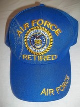 United States Air Force Retired Hat/Cap - Blue w/Gold-Adult One Size - £10.54 GBP