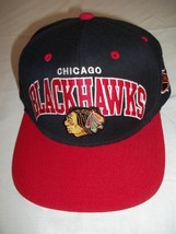 Chicago Blackhawks Mitchell&Ness  NHL Hat/Cap - Red/Black-Adult One Size - $14.99