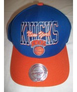 New York Knicks Mitchell&amp;Ness Snapback Cap(Blue/Orange)-Adult One Size - £11.95 GBP