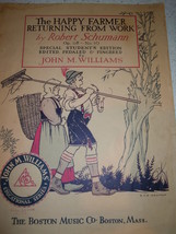 Vintage The Happy Farmer Returning From Work by Robert Schumann 1933 - £3.12 GBP