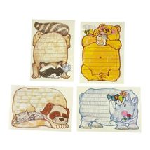 Current Inc. Vintage Funny Animal Postcards Bear Raccoon Rhino Dog Cat b... - $9.75