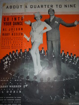 Vintage About A Quarter To Nine Sheet Music 1935 - $2.99