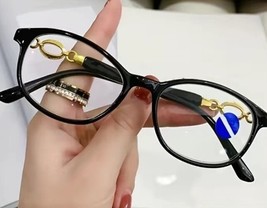 BLACK ~ Anti Blue Light ~ +3.50 ~ Plastic Frame ~ Single Vision Reading ... - $20.00