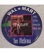 Tim McGraw Wal-Mart Associate Exclusive 1995 CMA Awards Pinback &quot;All I W... - $7.85