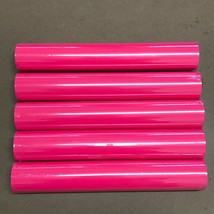 5 Rolls 12" x 5FT 12FT Pink HTV Iron On Heat Transfer Vinyl for Cricut Crafting - $32.99+