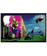 PINK FLOYD COLLAGE ROCK POSTER 11x17 ICONIC GUITAR DAVID GILMOUR ANIMALS... - £9.02 GBP