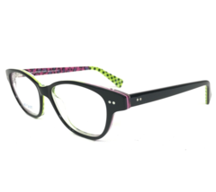 Jean Lafont Petite Eyeglasses Frames MIA 134 Black Green Pink Square 46-... - £88.06 GBP