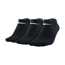 Nike No Show Men&#39;s Lightweight Socks Black/(White) Size:L  - $48.82 CAD