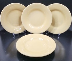 4 Pottery Barn Sausalito Amber Dinner Plates Set Yellow Charger Earthenw... - $98.87