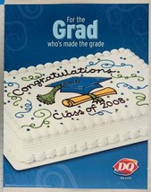 Dairy Queen Poster Congratulations Graduate Ice Cream Cakes 22x28 dq2 - £62.45 GBP