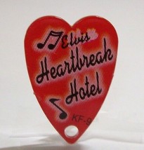 Elvis Presley Pinball KEYCHAIN Heartbreak Hotel Red Heart Plastic Game Promo &#39;04 - £6.47 GBP