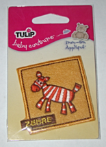 TULIP - baby couture Iron-on Applique - ZEBRE (4.5cm x 5cm) - $6.25