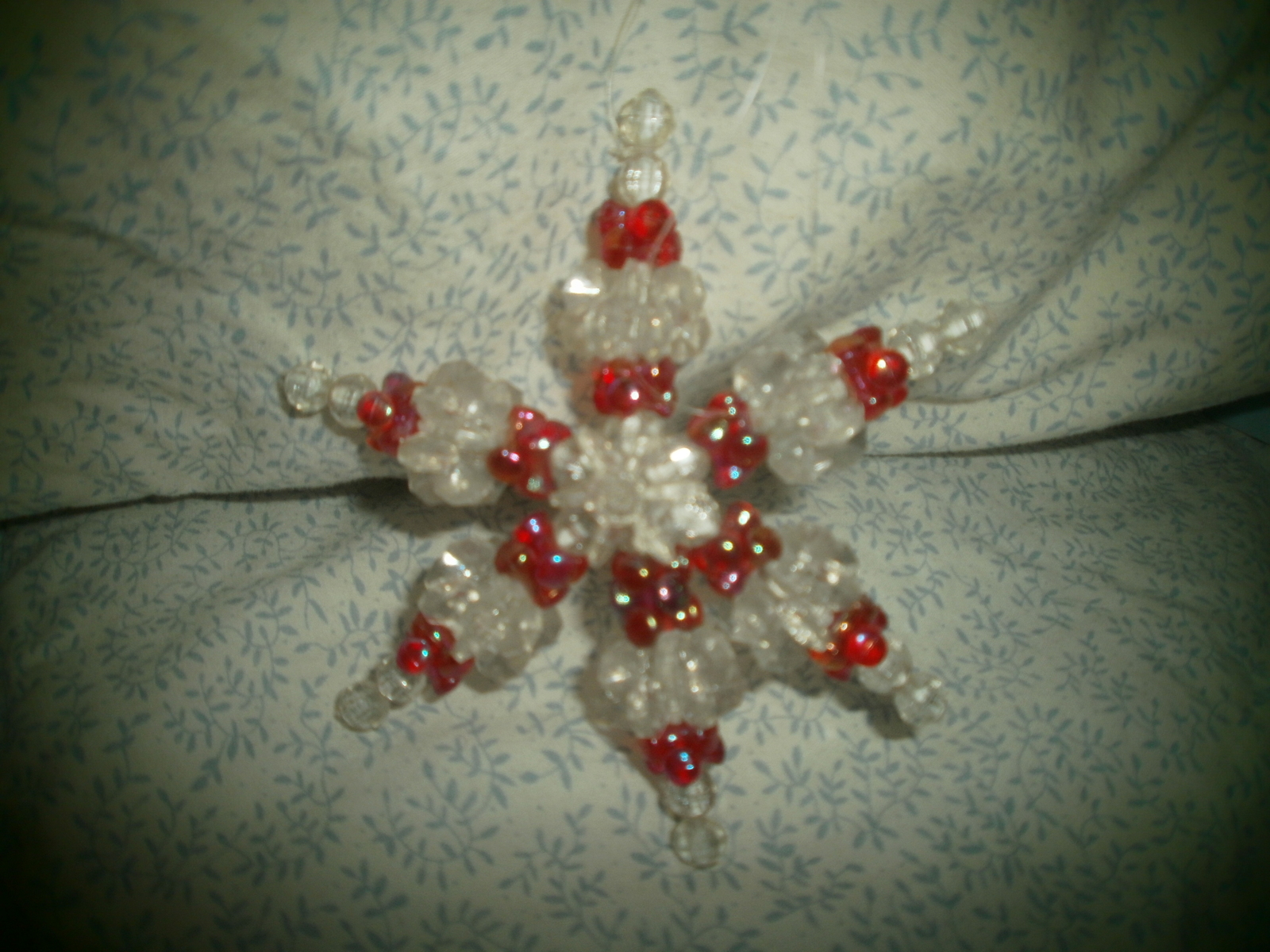 Beaded Snowflake Ornament - $2.00