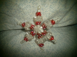 Beaded Snowflake Ornament - $2.73 CAD