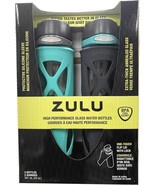 ZULU High Performance Plastic/Silicone Water Bottle, 20 oz, 2 PACK (Teal... - $716.57 MXN