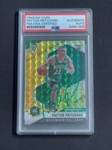 2020-21 Panini Mosaic Reactive Yellow #269 Payton Pritchard Signed PSA Slabbed R - £74.78 GBP