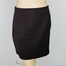 Ann Taylor Womens 2 Wool Blend Brown About Knee Length Lined Pencil Skirt - £10.22 GBP