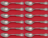 Burgundy by Reed and Barton Sterling Silver Teaspoon Set 12 pieces 6&quot; - £466.31 GBP