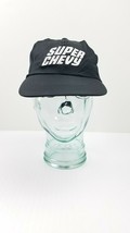 Super Chevy Emroidered Hat Strapback Adjustable Black Chevrolet Cap Free Ship - £9.46 GBP