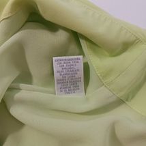 Worthington Women's Yellow & Green Back Zip Pull-On Lined Pleated Skirt Size 14 image 6