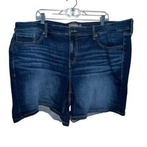 Torrid Dark Blue Wash Denim Jean Short Shorts Women’s Size 26 Casual Summer - £17.58 GBP