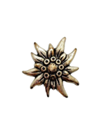 Silver Metal Flower Push Pin Lapel - £4.55 GBP